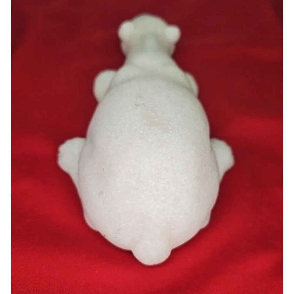 Polar Bear Stone Figurine Papa Bear Quarry Critters Paperweight Vintage